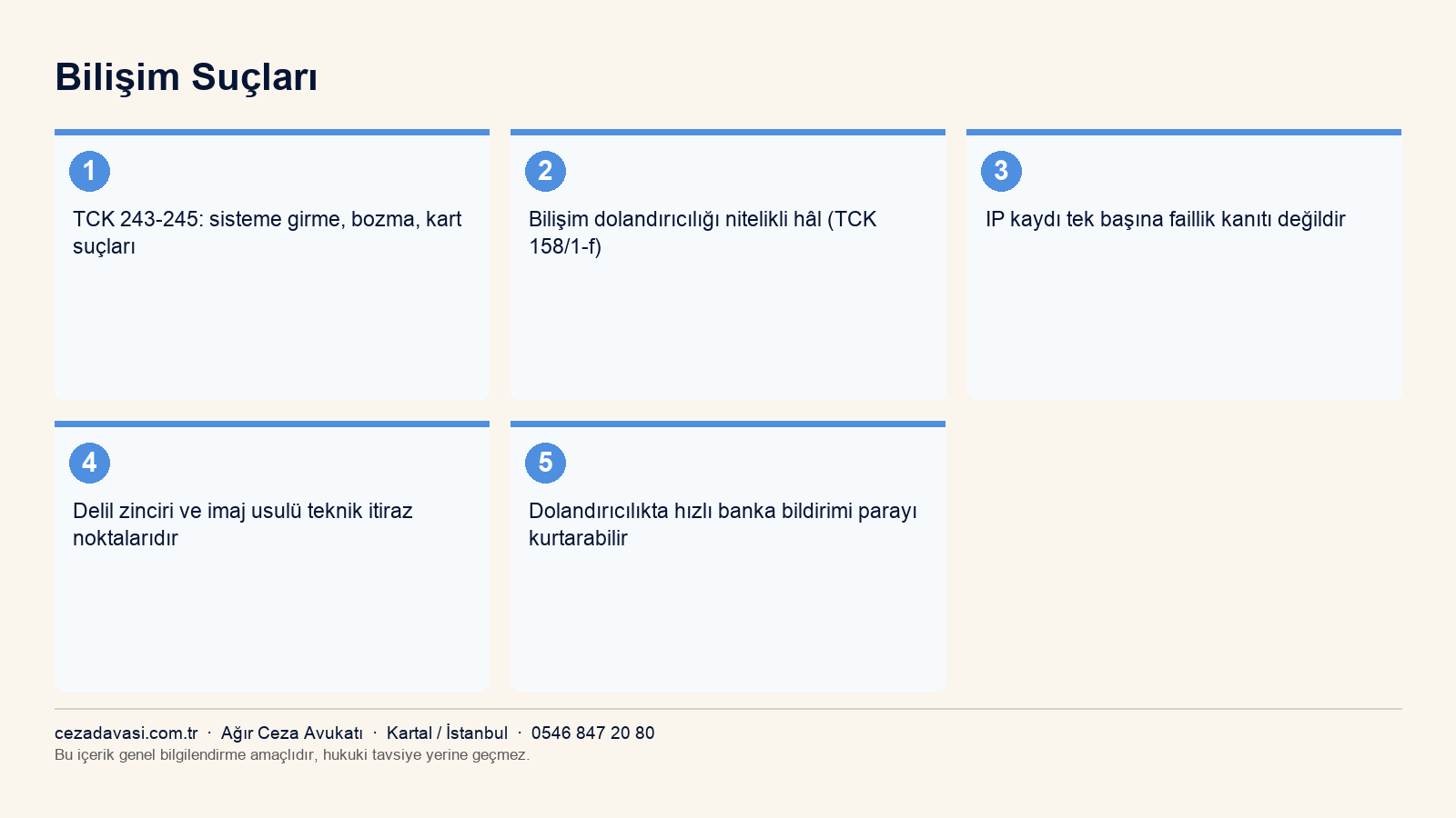 Bilişim suçları soruşturma adımları infografiği