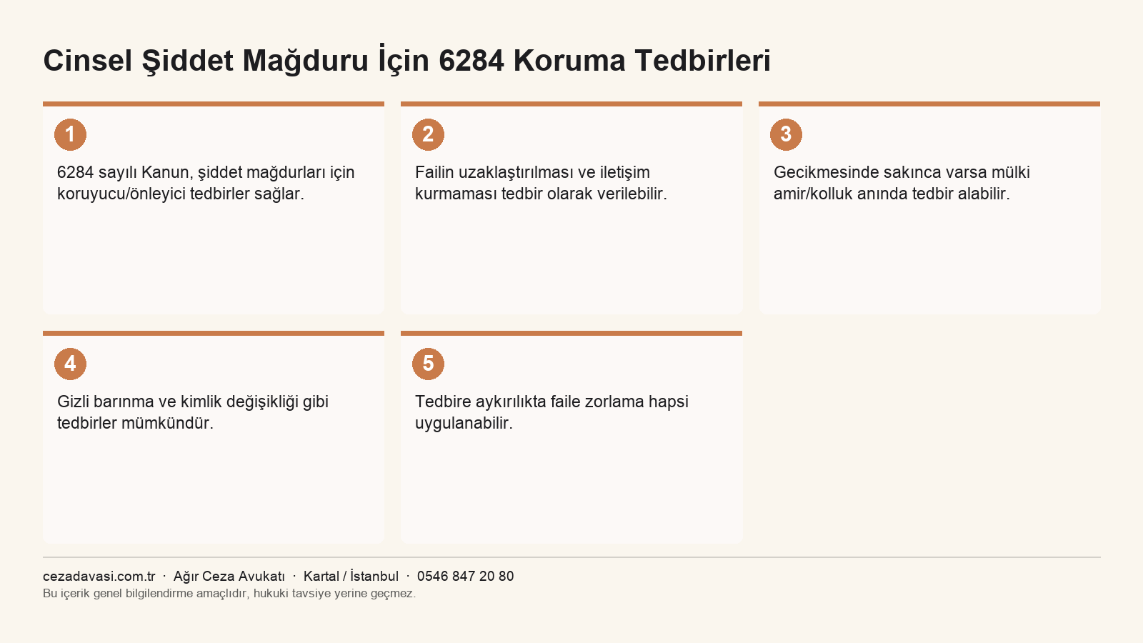6284 sayılı Kanun kapsamındaki koruma tedbirleri infografiği