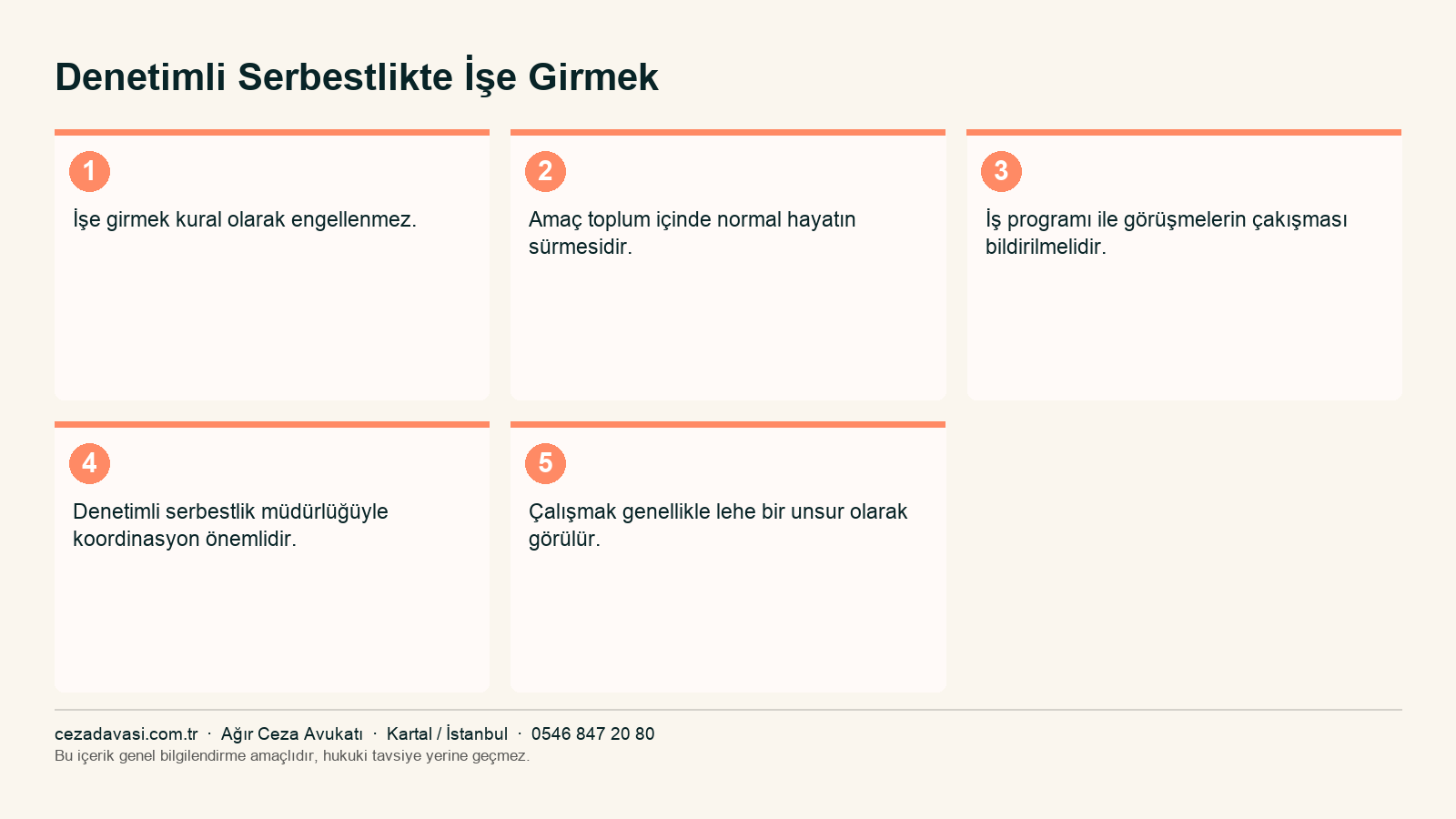 Denetimli serbestlikte çalışma hayatının değerlendirilmesi infografiği
