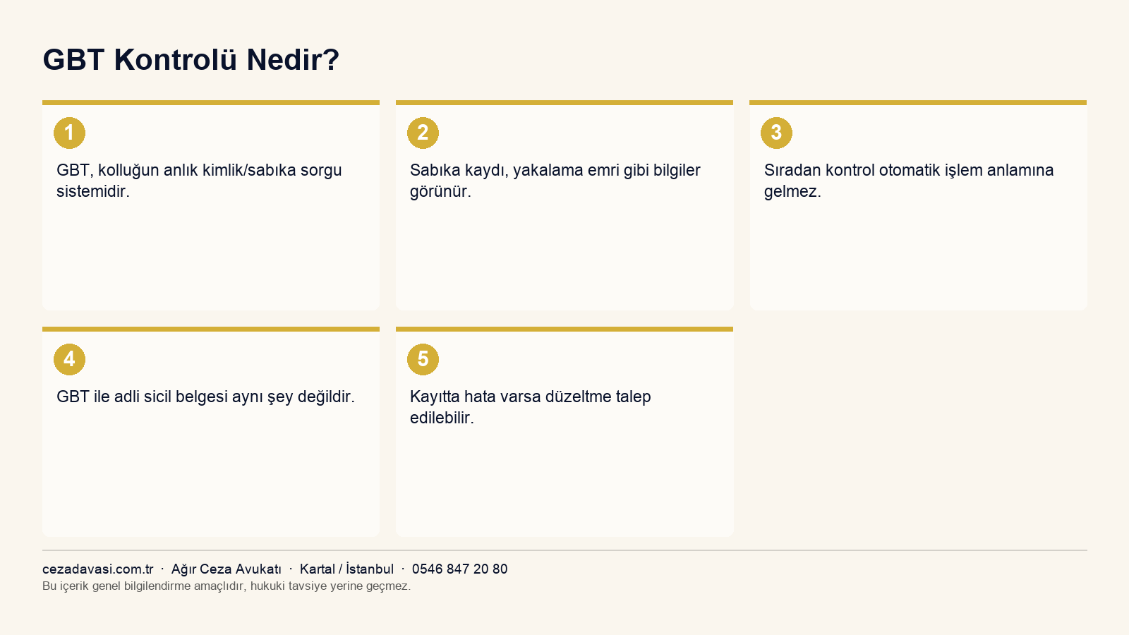 GBT sorgusunda görünen bilgiler infografiği