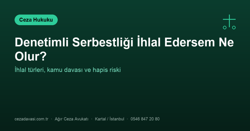 Denetimli Serbestliği İhlal Edersem Ne Olur?