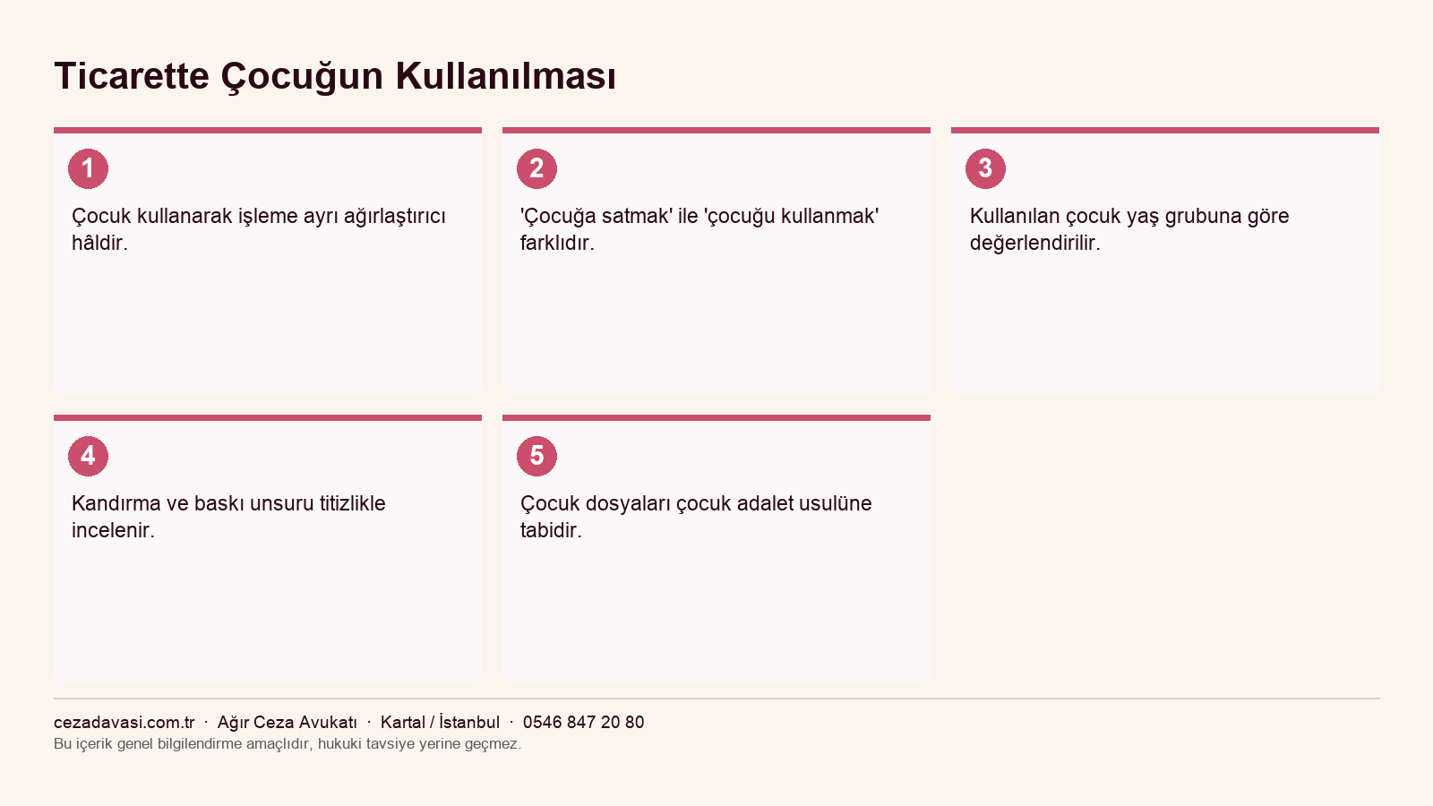 Uyuşturucu ticaretinde çocuğun kullanılmasının değerlendirilmesi infografiği